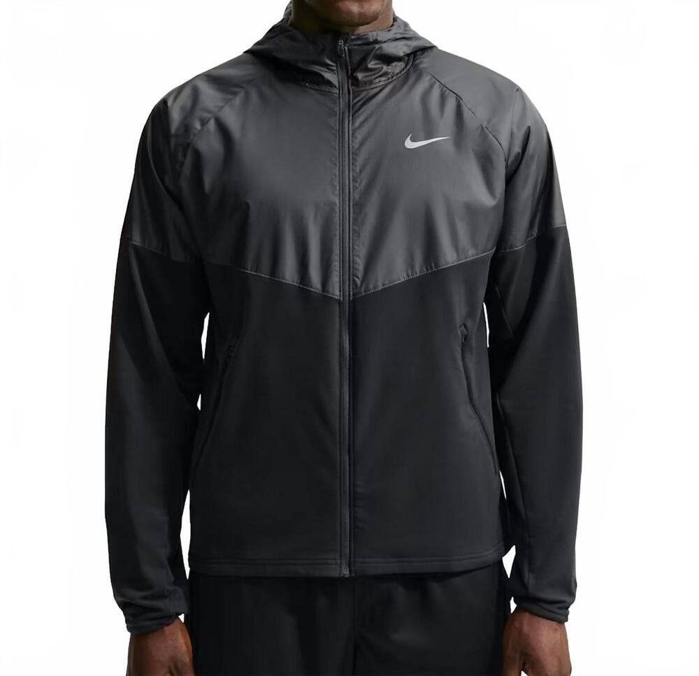 NEW NIKE miler repel winterized running jacket in black